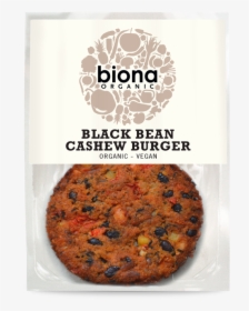 Biona Black Bean Cashew Burger, HD Png Download, Transparent PNG