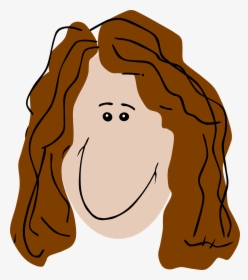 Cartoon With Brown Curly Hair, HD Png Download, Transparent PNG