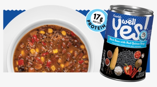 Campbell S Well Yes Black Bean With Red Quinoa Soup - Well Yes Black Bean Quinoa, HD Png Download, Transparent PNG