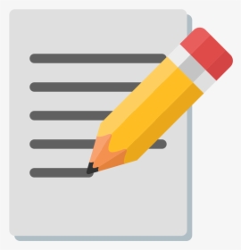Pencil And Paper Essay Clipart Chart Frames Illustrations - Paper Emoji Png, Transparent Png, Transparent PNG