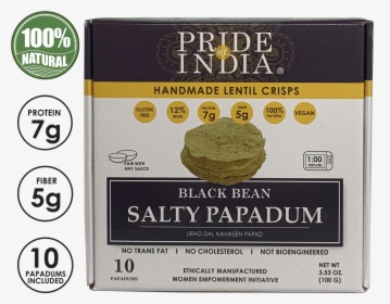 Salty Black Bean Namkeen Papadum Lentil Crisp   Class, HD Png Download, Transparent PNG