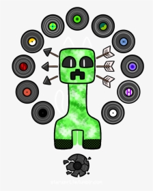 Minecraft Creeper Drop Disc, HD Png Download, Transparent PNG