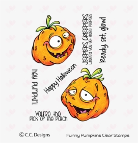 Funny Pumpkins Clear Stamp Set - Cartoon Pumpkins, HD Png Download, Transparent PNG