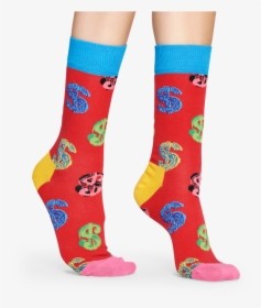 Happy Socks Andy Warhol Dollar Sock - Sock, HD Png Download, Transparent PNG