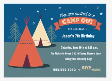 Camp Out Party 5 X 7   - Triangle, HD Png Download, Transparent PNG