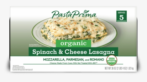 Organic Spinach & Cheese Lasagna - Dish, HD Png Download, Transparent PNG