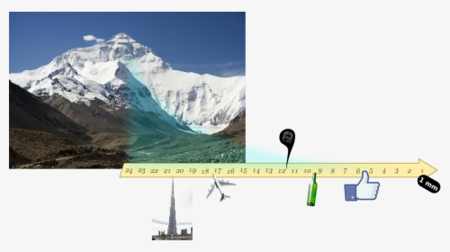 Image3961 - Burj Khalifa And Mount Everest, HD Png Download, Transparent PNG