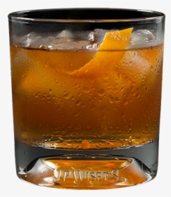 Old Fashioned Cocktail In Rocks Glass With J - Whiskey Cocktail Black Background, HD Png Download, Transparent PNG