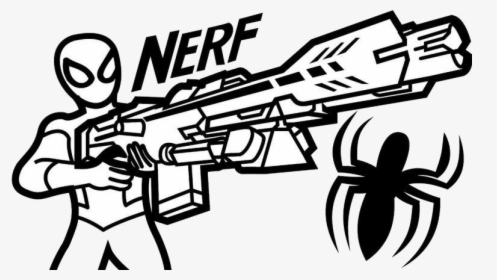Nerf Gun Old Fashioned Coloring Pages Adornment Trending - Nerf Gun Coloring Pages, HD Png Download, Transparent PNG