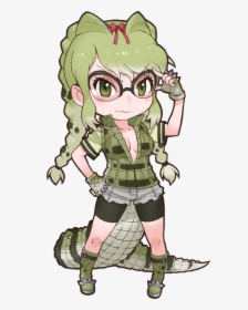 Transparent Reptile Eye Png - Kemono Friends Spectacled Caiman, Png Download, Transparent PNG