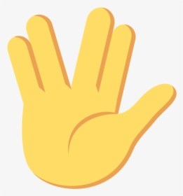 Transparent Finger Emoji Png - Que Significa El Emoji 🖖, Png Download, Transparent PNG