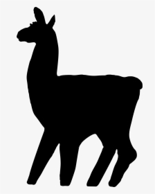Llama Alpaca Clip Art - Llama Silhouette Clip Art, HD Png Download, Transparent PNG
