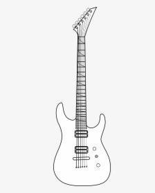 Guitar Outline Png - Draw A Bass Guitar, Transparent Png, Transparent PNG