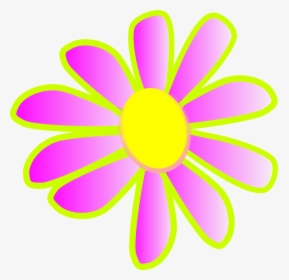 Neon Pink Flower Bright Bloss - Rosas Neones Png, Transparent Png, Transparent PNG