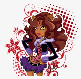 Transparent Monster Silhouette Png - Clawdeen Wolf Art, Png Download, Transparent PNG