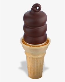 Chocolate Dipped Ice Cream Cone, HD Png Download, Transparent PNG
