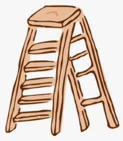 Line,furniture,ladder - Ladder Clipart, HD Png Download, Transparent PNG
