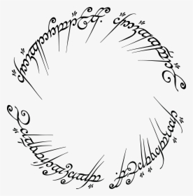 One Ring Inscription Vector, HD Png Download, Transparent PNG