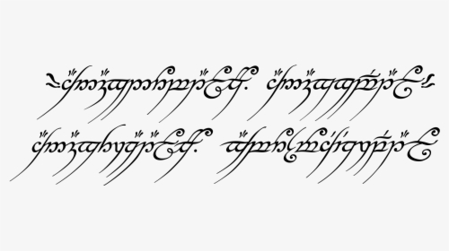One Ring Inscription, HD Png Download, Transparent PNG