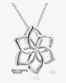 The Hobbit Galadriel Flower Pendant - Name Pendant In Heart, HD Png Download, Transparent PNG