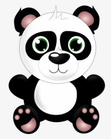 Baby Panda - Stuffed Animal Clipart Panda, HD Png Download, Transparent PNG