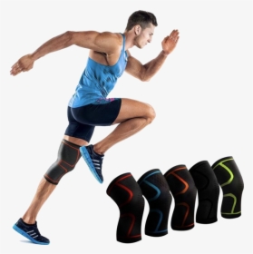 Painless Knee Support Brace Compression Gear For Running - Knee Support For Running, HD Png Download, Transparent PNG