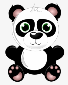 Transparent Giant Panda Png - Cute Panda Eating Png Transparent, Png Download, Transparent PNG