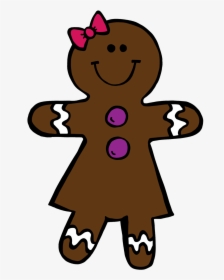 Collection Of Gingerbread Girl Clipart High Quality, - Gingerbread Clipart Black And White, HD Png Download, Transparent PNG