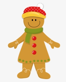 Transparent Gingerbread Girl Png - Clip Art Gingerbread Man Christmas, Png Download, Transparent PNG