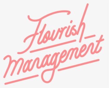 Flourish Logo - Calligraphy, HD Png Download, Transparent PNG