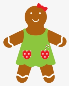 Transparent Gingerbread Girl Clipart - Clipart Gingerbread Lady, HD Png Download, Transparent PNG