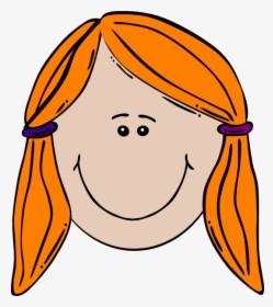 Ginger Girl Clip Art - Red Hair Girl Clipart, HD Png Download, Transparent PNG