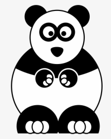 8 Pics Of Cute Cartoon Panda Coloring Pages - Clip Art Animals Panda, HD Png Download, Transparent PNG