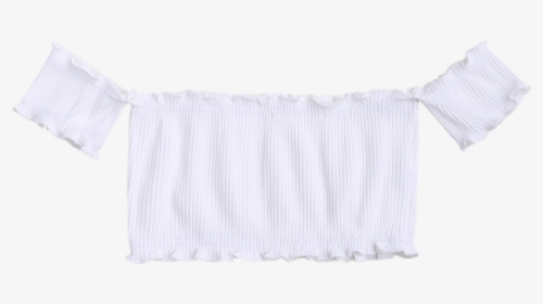 Transparent White Ruffle Off The Shoulder Top, HD Png Download, Transparent PNG