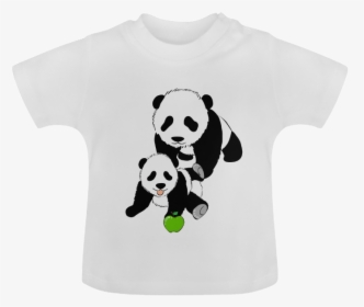 Mother And Baby Panda Baby Classic T-shirt - Panda, HD Png Download, Transparent PNG
