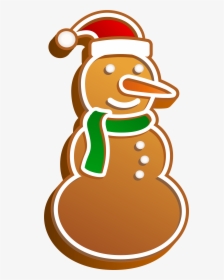Snowmen Clipart Gingerbread - Gingerbread Snowman Clipart, HD Png Download, Transparent PNG