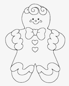 Gingerbread Cut Out Coloring Page, HD Png Download , Transparent Png ...