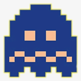 Pacman Dark Blue Ghost, Hd Png Download , Png Download - Pacman Blue Ghost Png, Transparent Png, Transparent PNG