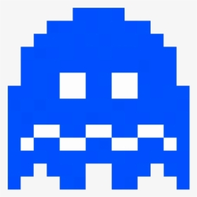 Pacman Ghost Image Result For Scared Transparent Png - Pacman Blue Ghost Png, Png Download, Transparent PNG