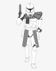 Drawing Arc Trooper Transparent Png Clipart Free Download - Star Wars Clone Trooper Art, Png Download, Transparent PNG