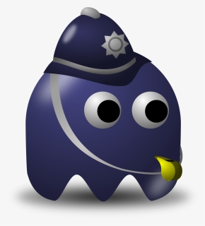 Purple,smile,pacman - Policeman Clipart, HD Png Download, Transparent PNG