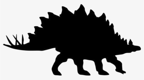 Stegosaurus Clip Art Vector Graphics Silhouette Portable - Stegosaurus Silhouette, HD Png Download, Transparent PNG