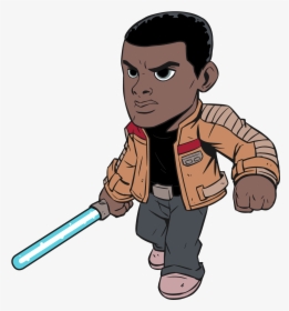 Finn Star Wars Cartoon Character, HD Png Download, Transparent PNG