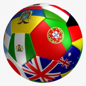 Football Ball With Flags, HD Png Download, Transparent PNG