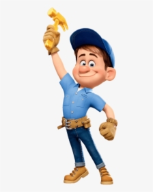 Fix It Felix Holding Hammer In The Air, HD Png Download, Transparent PNG