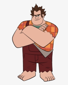 Ralph Standing With Arms Crossed - Cartoon, HD Png Download, Transparent PNG