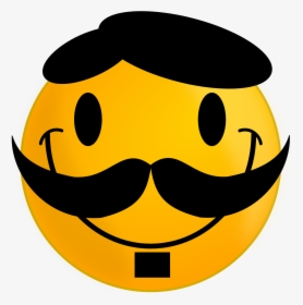 Amish Clip Art - Smiley Moustache, HD Png Download, Transparent PNG