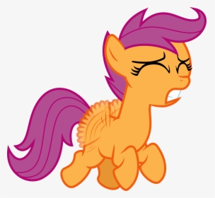 Flying Vector Flight - Mlp Scootaloo Tries To Fly, HD Png Download, Transparent PNG