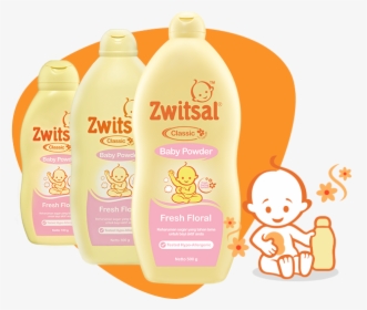 Baby Powder Classic Fresh Floral - Zwitsal, HD Png Download, Transparent PNG