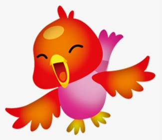 Transparent Flying Bird Clipart - Happy Cartoon Birds Flying, HD Png Download, Transparent PNG